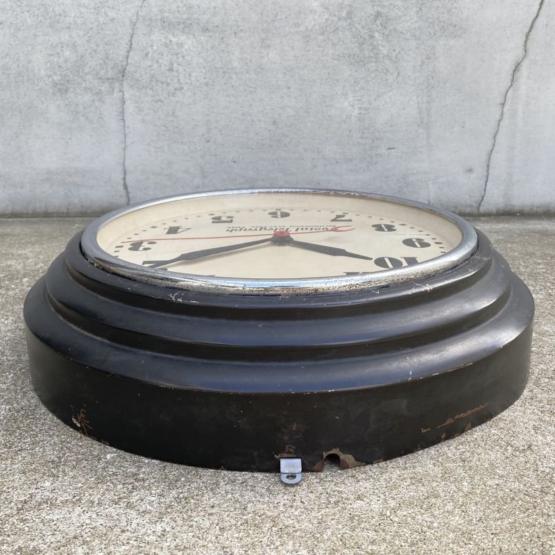 画像4: VINTAGE ANTIQUE POSTAL TELEGRAH WALL CLOCK ヴィンテージ アンティーク ポスタルテレグラフ ハモンドクロック ウォールクロック 壁掛け時計 アメリカ / インダストリアル 郵便局 黒色 店舗什器 USA (2)