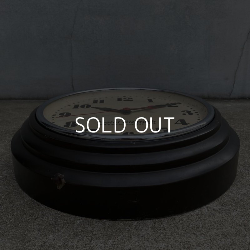 画像3: VINTAGE ANTIQUE POSTAL TELEGRAH WALL CLOCK ヴィンテージ アンティーク ポスタルテレグラフ ハモンドクロック ウォールクロック 壁掛け時計 アメリカ / インダストリアル 郵便局 黒色 店舗什器 USA (1)