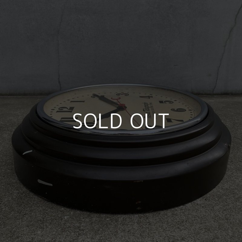 画像5: VINTAGE ANTIQUE POSTAL TELEGRAH WALL CLOCK ヴィンテージ アンティーク ポスタルテレグラフ ハモンドクロック ウォールクロック 壁掛け時計 アメリカ / インダストリアル 郵便局 黒色 店舗什器 USA (1)