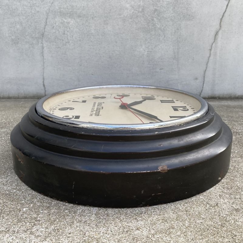 画像6: VINTAGE ANTIQUE POSTAL TELEGRAH WALL CLOCK ヴィンテージ アンティーク ポスタルテレグラフ ハモンドクロック ウォールクロック 壁掛け時計 アメリカ / インダストリアル 郵便局 黒色 店舗什器 USA (2)