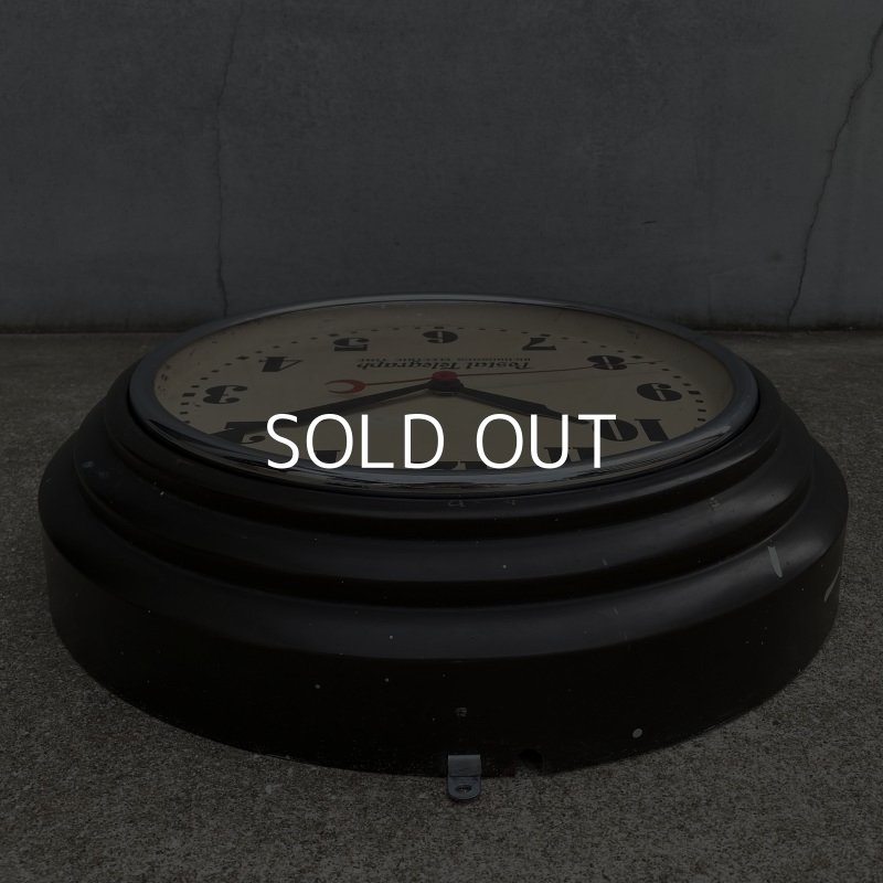 画像4: VINTAGE ANTIQUE POSTAL TELEGRAH WALL CLOCK ヴィンテージ アンティーク ポスタルテレグラフ ハモンドクロック ウォールクロック 壁掛け時計 アメリカ / インダストリアル 郵便局 黒色 店舗什器 USA (1)