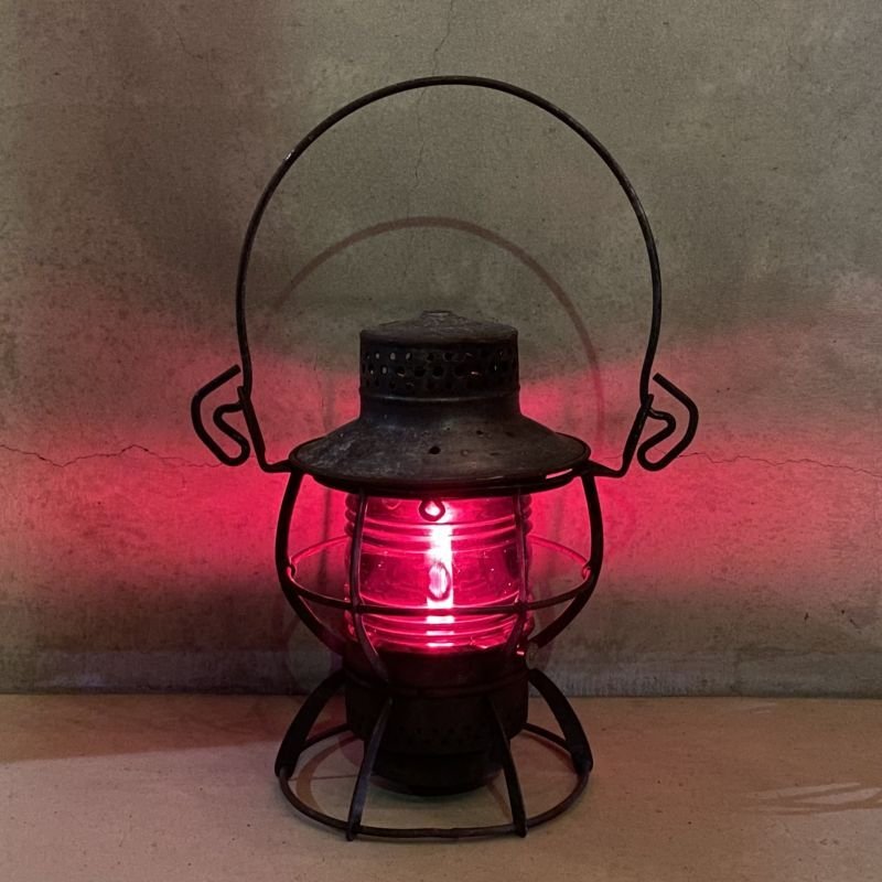 画像12: VINTAGE ANTIQUE DRESSEL RAILROAD LANTERN PRR ヴィンテージ アンティーク ドレッセル レイルロード ランタン オイルランプ アメリカ / キャンプ アウトドア (15)