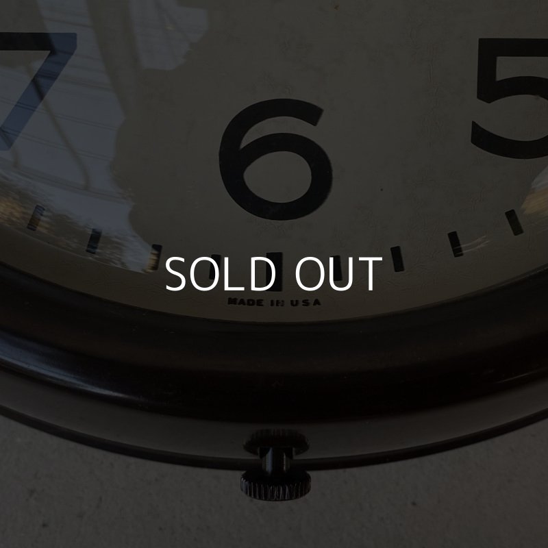 画像8: VINTAGE ANTIQUE GENERAL ELECTRIC WALL CLOCK ヴィンテージ アンティーク ゼネラルエレクトリック ウォールクロック 壁掛け時計 アメリカ / インダストリアル スクールクロック ダークブラウン 店舗什器 小 USA