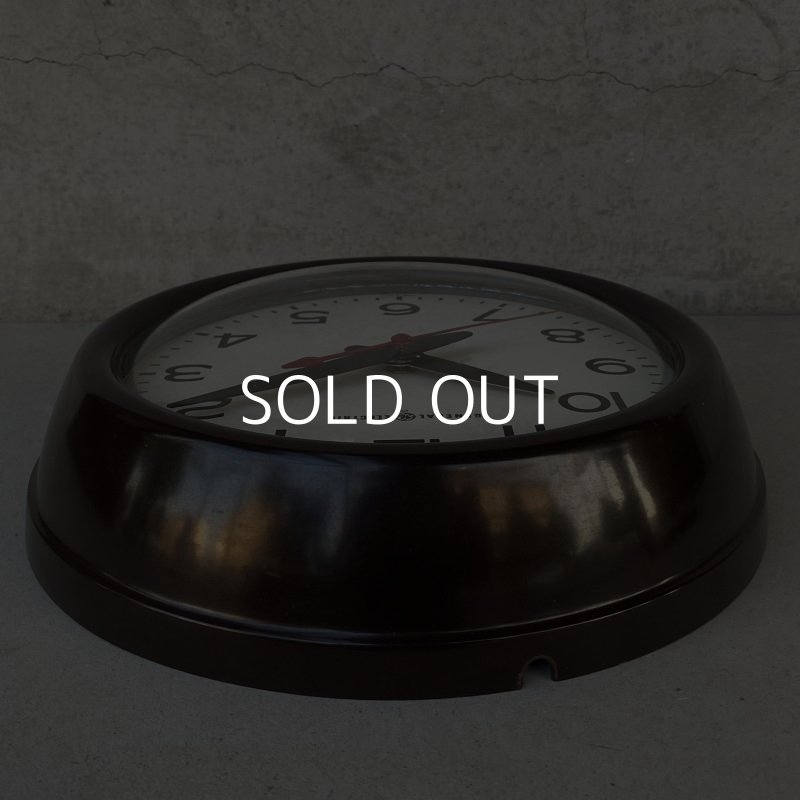 画像4: VINTAGE ANTIQUE GENERAL ELECTRIC WALL CLOCK ヴィンテージ アンティーク ゼネラルエレクトリック ウォールクロック 壁掛け時計 アメリカ / インダストリアル スクールクロック ダークブラウン 店舗什器 小 USA