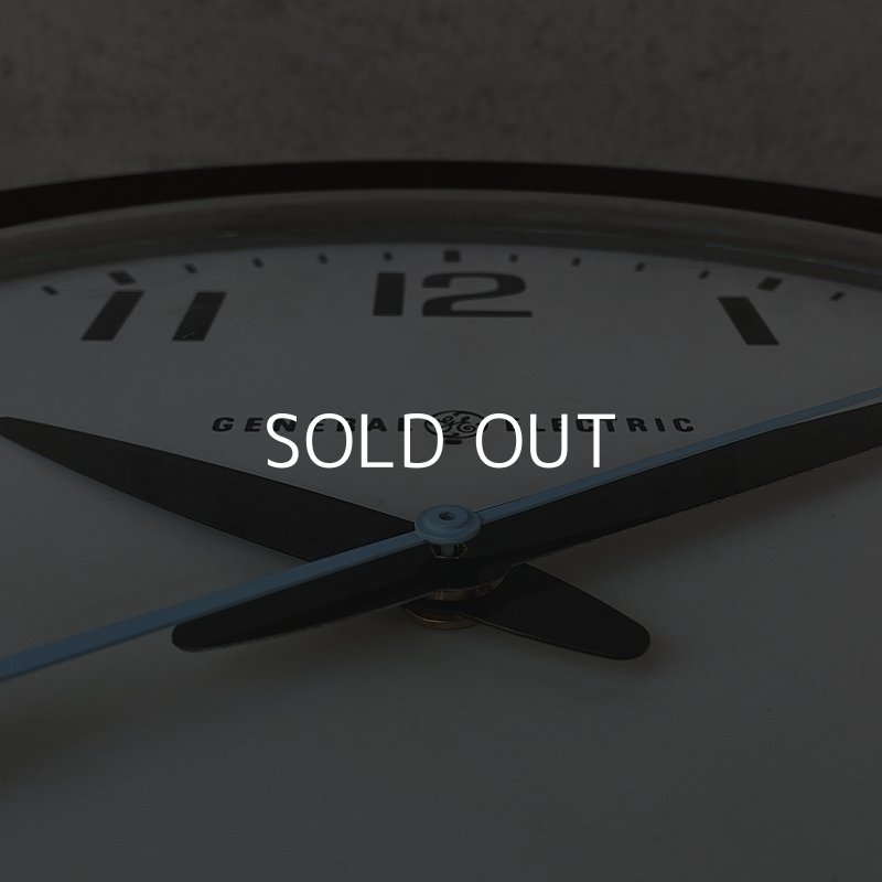 画像7: VINTAGE ANTIQUE GENERAL ELECTRIC WALL CLOCK ヴィンテージ アンティーク ゼネラルエレクトリック ウォールクロック 壁掛け時計 アメリカ / インダストリアル スクールクロック ブラウン 茶色 店舗什器 USA