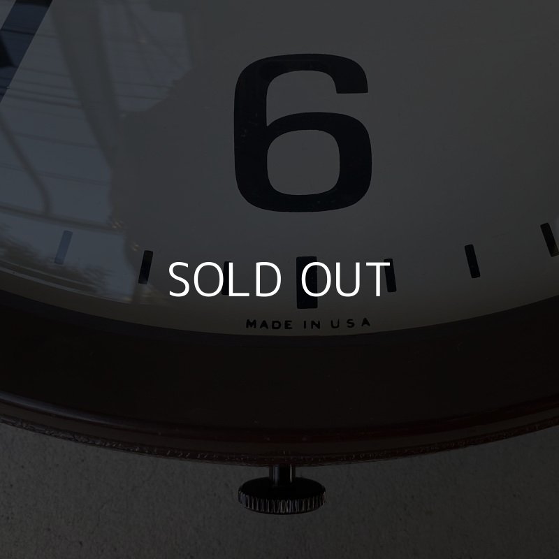 画像10: VINTAGE ANTIQUE GENERAL ELECTRIC WALL CLOCK ヴィンテージ アンティーク ゼネラルエレクトリック ウォールクロック 壁掛け時計 アメリカ / インダストリアル スクールクロック ブラウン 茶色 店舗什器 USA