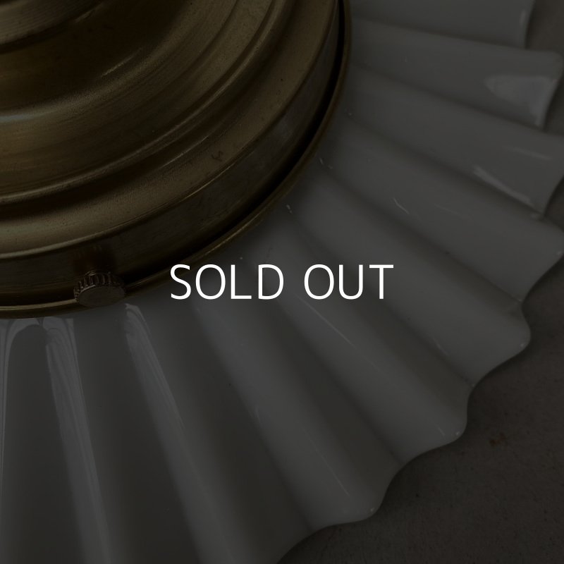 画像6: VINTAGE ANTIQUE ヴィンテージ アンティーク 吊り下げライト アメリカ / ライト ペンダントライト ミルクガラス ガラスシェード レース 天井照明 USA (2)