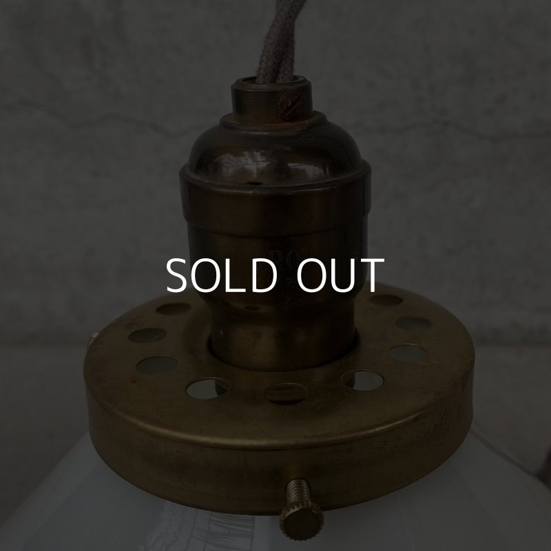 画像5: VINTAGE ANTIQUE ヴィンテージ アンティーク 吊り下げライト アメリカ / ライト ペンダントライト ミルクガラス ガラスシェード 天井照明 USA