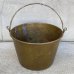 画像2: VINTAGE ANTIQUE BUCKET ヴィンテージ アンティーク バケツ アメリカ / インダストリアル ガーデニング ガレージ キャンプ ブラス 真鍮 USA (2)