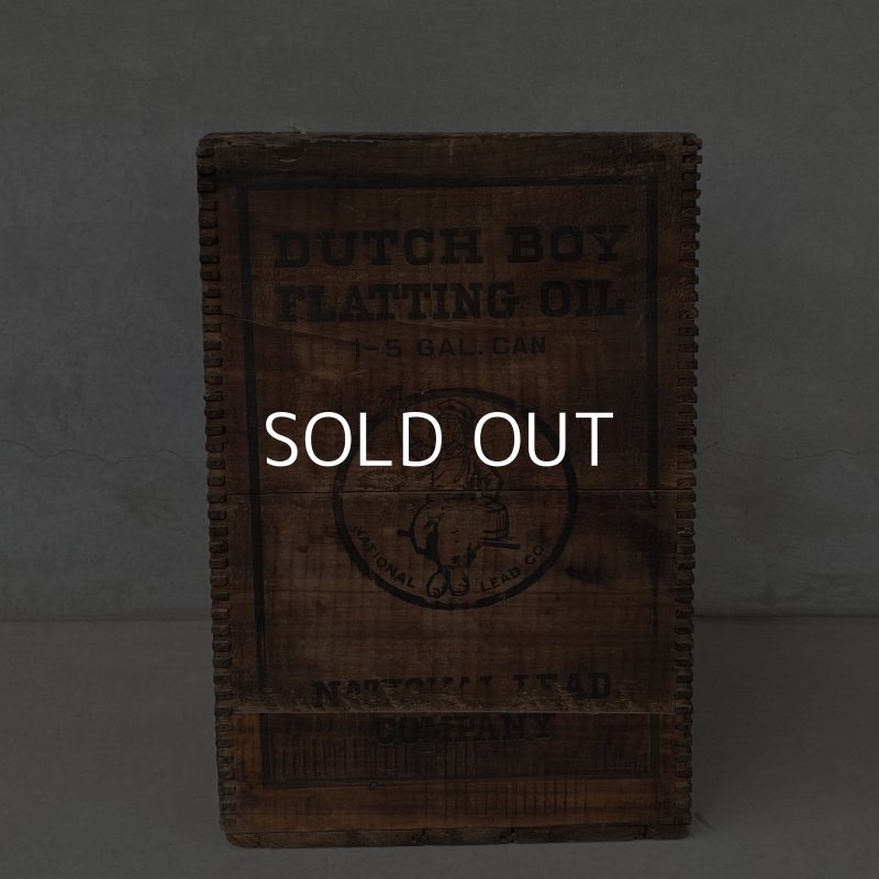 画像3: VINTAGE ANTIQUE DUTCH BOY WOOD BOX ヴィンテージ アンティーク ダッチボーイ ウッドボックス 木箱 アメリカ / コレクタブル ケース 収納 店舗什器 USA