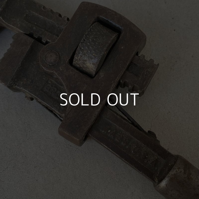 画像4: VINTAGE ANTIQUE PIPE WRENCH ヴィンテージ アンティーク パイプレンチ アメリカ / インダストリアル ガレージ ツール 工具 道具 USA
