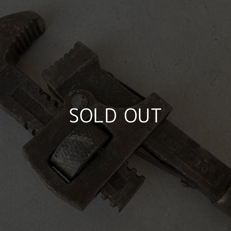画像5: VINTAGE ANTIQUE PIPE WRENCH ヴィンテージ アンティーク パイプレンチ アメリカ / インダストリアル ガレージ ツール 工具 道具 USA