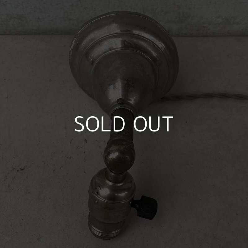 画像5: VINTAGE ANTIQUE LAMP LIGHT WALL LAMP CIRCLE F ヴィンテージ アンティーク ライト ウォールランプ ブラケットランプ 照明 アメリカ / 壁付けランプ ニッケル 店舗什器 USA 