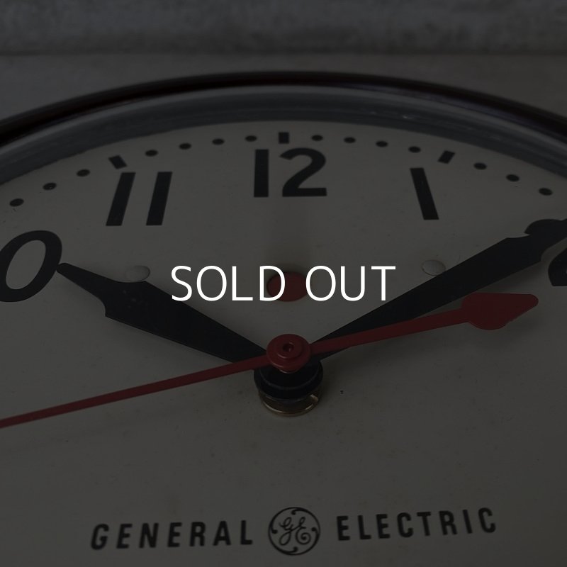 画像7: VINTAGE ANTIQUE GENERAL ELECTRIC WALL CLOCK ヴィンテージ アンティーク ゼネラルエレクトリック ウォールクロック 壁掛け時計 アメリカ / インダストリアル スクールクロック ブラウン 茶色 小 店舗什器 USA 