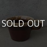 VINTAGE ANTIQUE HULL COFFEEMUG MUGCUP ヴィンテージ アンティーク コーヒーマグ マグカップ ハル ブラウン 茶色 陶器 / アメリカ 珈琲 食器 USA (3)