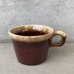 画像1: VINTAGE ANTIQUE HULL COFFEEMUG MUGCUP ヴィンテージ アンティーク コーヒーマグ マグカップ ハル ブラウン 茶色 陶器 / アメリカ 珈琲 食器 USA (3) (1)