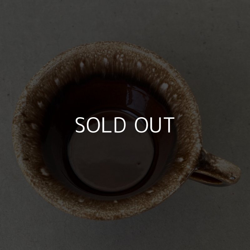 画像5: VINTAGE ANTIQUE HULL COFFEEMUG MUGCUP ヴィンテージ アンティーク コーヒーマグ マグカップ ハル ブラウン 茶色 陶器 / アメリカ 珈琲 食器 USA (1)