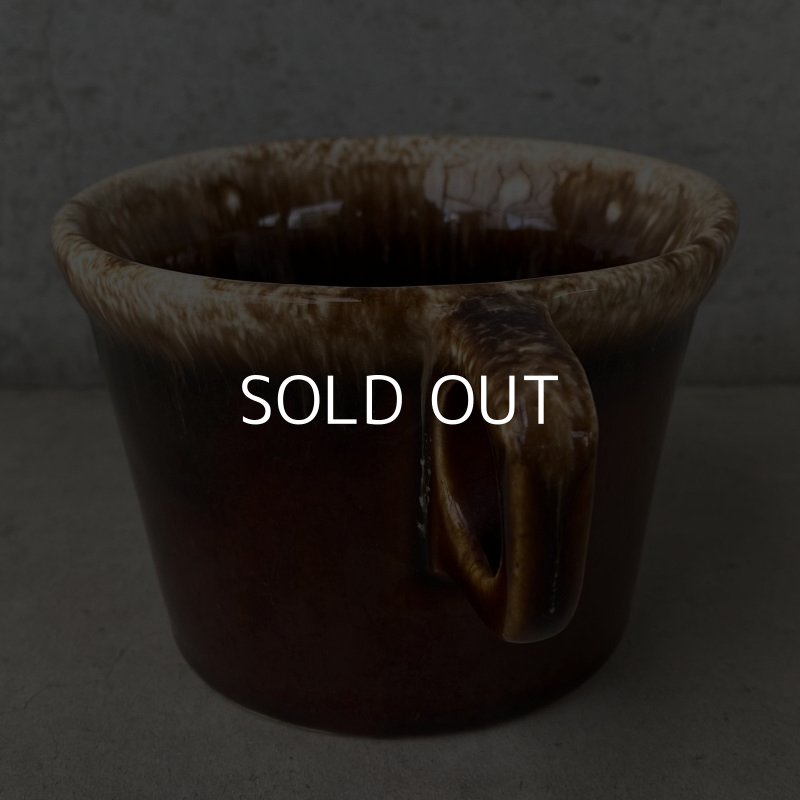 画像4: VINTAGE ANTIQUE HULL COFFEEMUG MUGCUP ヴィンテージ アンティーク コーヒーマグ マグカップ ハル ブラウン 茶色 陶器 / アメリカ 珈琲 食器 USA (4)