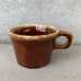 画像1: VINTAGE ANTIQUE HULL COFFEEMUG MUGCUP ヴィンテージ アンティーク コーヒーマグ マグカップ ハル ブラウン 茶色 陶器 / アメリカ 珈琲 食器 USA (5) (1)