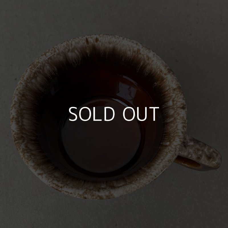 画像5: VINTAGE ANTIQUE HULL COFFEEMUG MUGCUP ヴィンテージ アンティーク コーヒーマグ マグカップ ハル ブラウン 茶色 陶器 / アメリカ 珈琲 食器 USA (2)