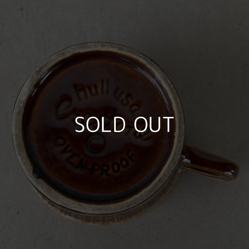 画像6: VINTAGE ANTIQUE HULL COFFEEMUG MUGCUP ヴィンテージ アンティーク コーヒーマグ マグカップ ハル ブラウン 茶色 陶器 / アメリカ 珈琲 食器 USA (3)