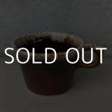 VINTAGE ANTIQUE HULL COFFEEMUG MUGCUP ヴィンテージ アンティーク コーヒーマグ マグカップ ハル ブラウン 茶色 陶器 / アメリカ 珈琲 食器 USA (2)