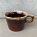 画像1: VINTAGE ANTIQUE HULL COFFEEMUG MUGCUP ヴィンテージ アンティーク コーヒーマグ マグカップ ハル ブラウン 茶色 陶器 / アメリカ 珈琲 食器 USA (2) (1)