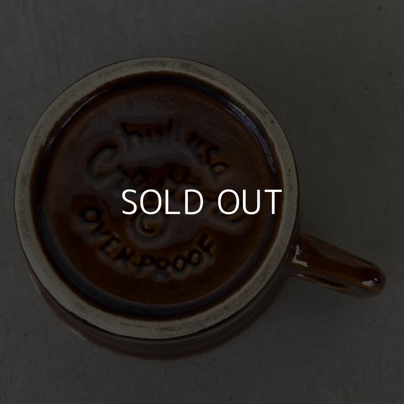 画像6: VINTAGE ANTIQUE HULL COFFEEMUG MUGCUP ヴィンテージ アンティーク コーヒーマグ マグカップ ハル ブラウン 茶色 陶器 / アメリカ 珈琲 食器 USA (5)