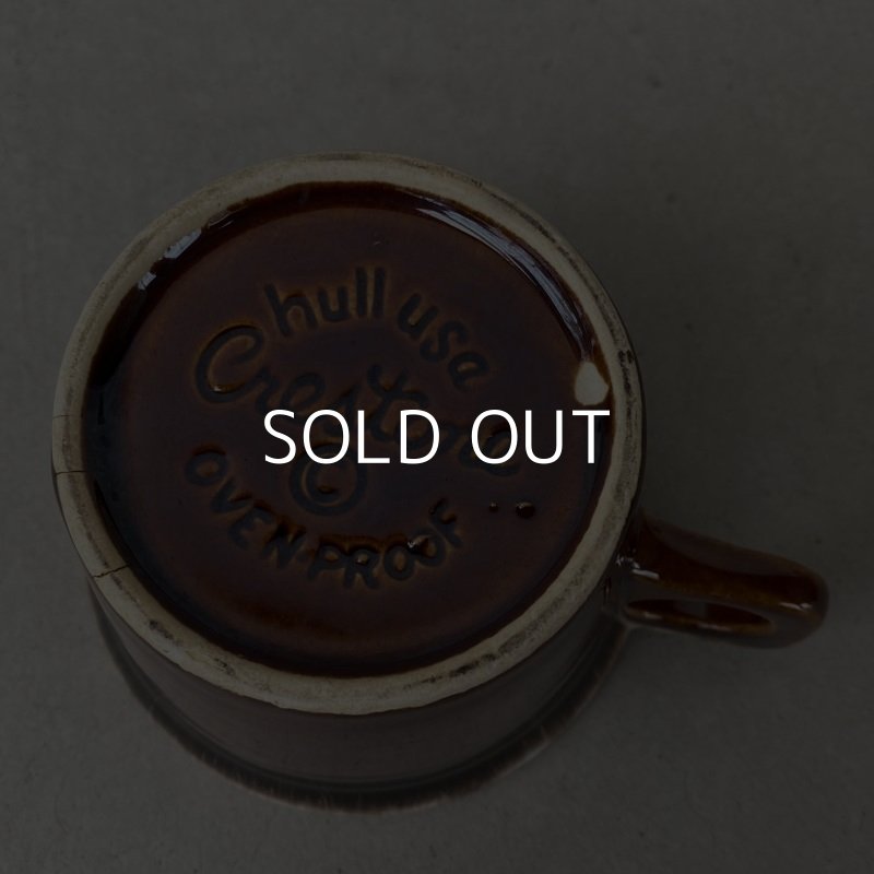 画像6: VINTAGE ANTIQUE HULL COFFEEMUG MUGCUP ヴィンテージ アンティーク コーヒーマグ マグカップ ハル ブラウン 茶色 陶器 / アメリカ 珈琲 食器 USA (2)