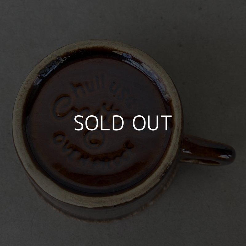 画像6: VINTAGE ANTIQUE HULL COFFEEMUG MUGCUP ヴィンテージ アンティーク コーヒーマグ マグカップ ハル ブラウン 茶色 陶器 / アメリカ 珈琲 食器 USA (1)
