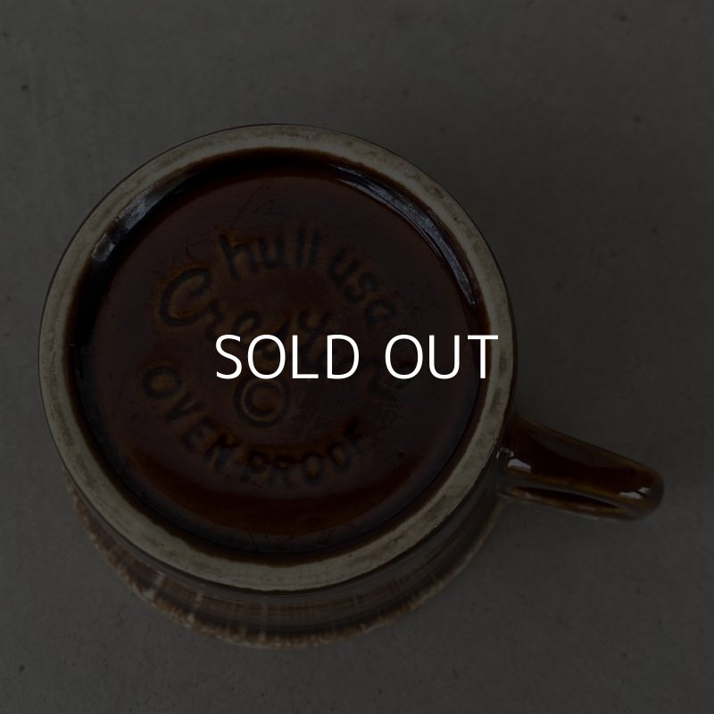 画像6: VINTAGE ANTIQUE HULL COFFEEMUG MUGCUP ヴィンテージ アンティーク コーヒーマグ マグカップ ハル ブラウン 茶色 陶器 / アメリカ 珈琲 食器 USA (4)