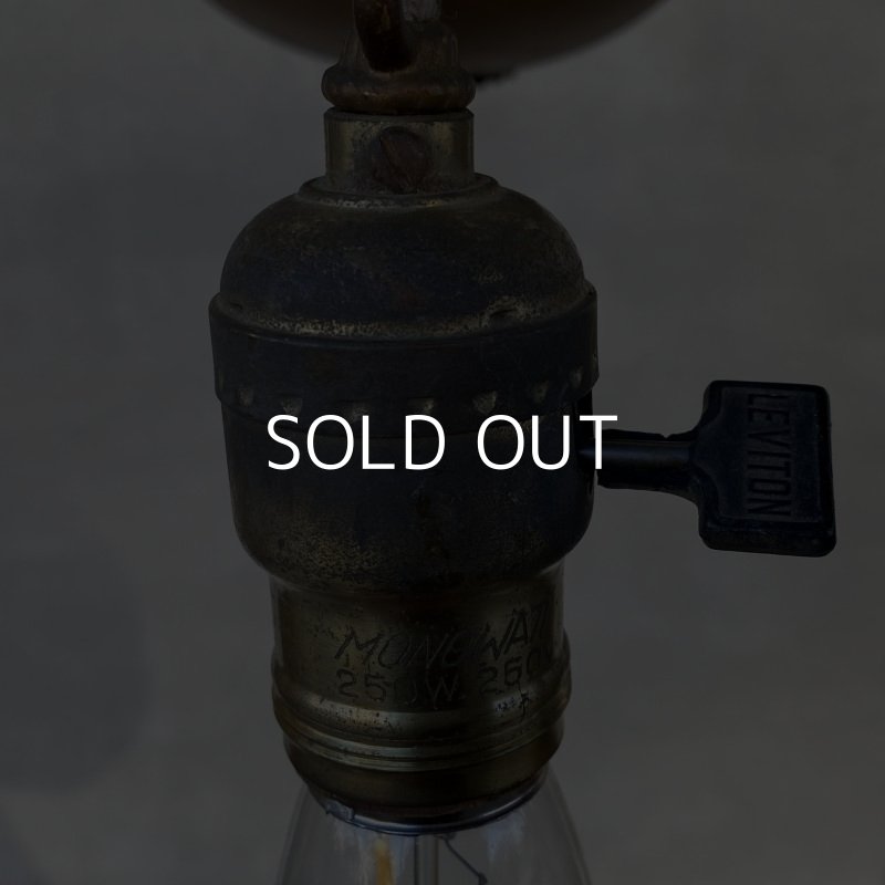 画像8: VINTAGE ANTIQUE ヴィンテージ アンティーク シャンデリア 吊り下げライト アメリカ / 3灯 ライト ペンダントライト ブラス 真鍮 天井照明 USA  (2)