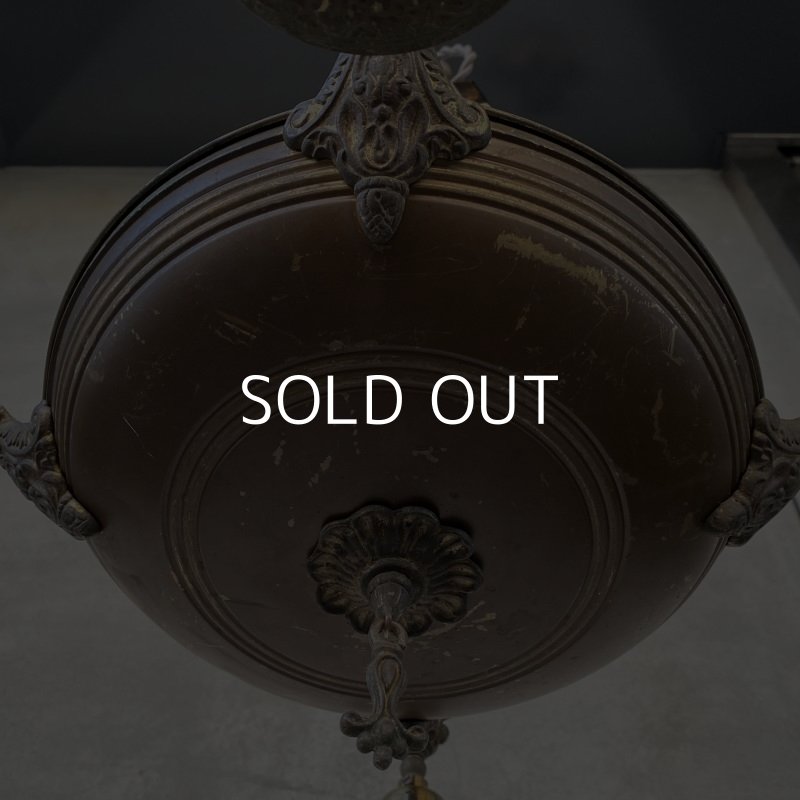 画像3: VINTAGE ANTIQUE ヴィンテージ アンティーク シャンデリア 吊り下げライト アメリカ / 4灯 ライト ペンダントライト ブラス 真鍮 天井照明 USA