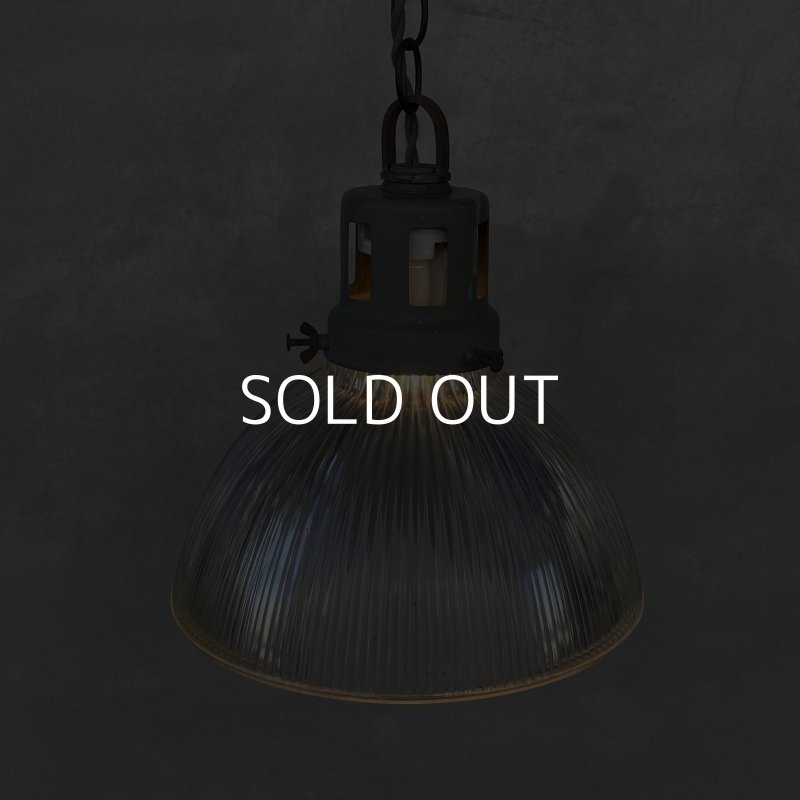 画像10: VINTAGE ANTIQUE HOLOPHANE 6515 ヴィンテージ アンティーク ホロフェーン 吊り下げライト アメリカ / インダストリアル ランプ ペンダントライト ガラスシェード 天井照明 店舗什器 USA