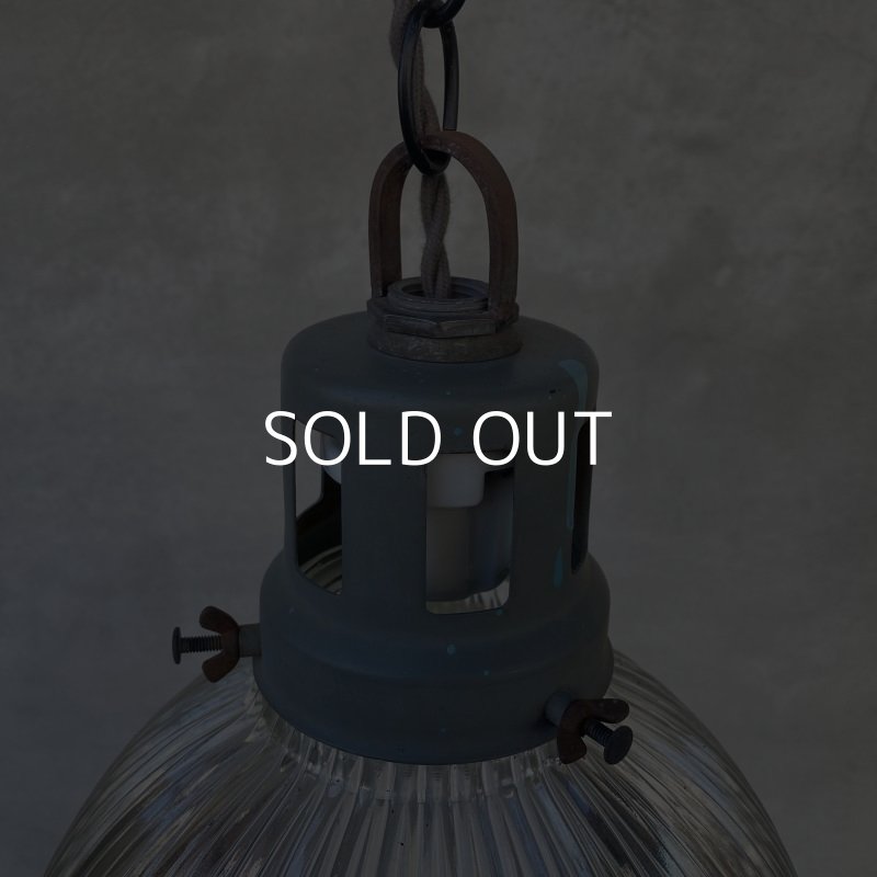 画像6: VINTAGE ANTIQUE HOLOPHANE 6515 ヴィンテージ アンティーク ホロフェーン 吊り下げライト アメリカ / インダストリアル ランプ ペンダントライト ガラスシェード 天井照明 店舗什器 USA