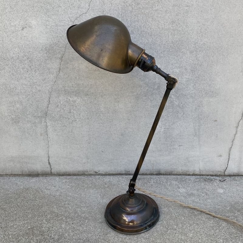 画像2: VINTAGE ANTIQUE DESKLAMP FARIES JAPANNED ヴィンテージ アンティーク デスクライト スタンドライト フェアリーズ アメリカ / インダストリアル ジャパンカラー ジャパンド 照明 工業用 USA 