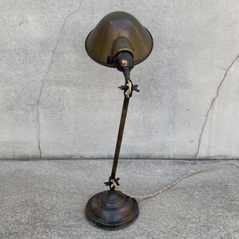 画像4: VINTAGE ANTIQUE DESKLAMP FARIES JAPANNED ヴィンテージ アンティーク デスクライト スタンドライト フェアリーズ アメリカ / インダストリアル ジャパンカラー ジャパンド 照明 工業用 USA