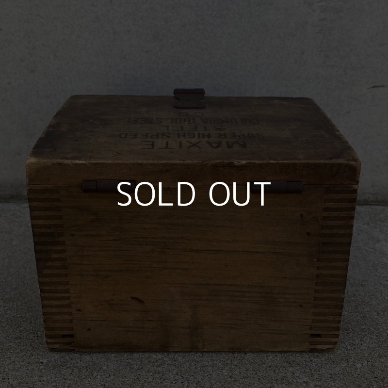 画像3: VINTAGE ANTIQUE COLUMBIA TOOL STEEL CO. WOODEN BOX ヴィンテージ アンティーク 木箱 アメリカ / ケース クレートボックス ディスプレイ 収納 小物入れ USA