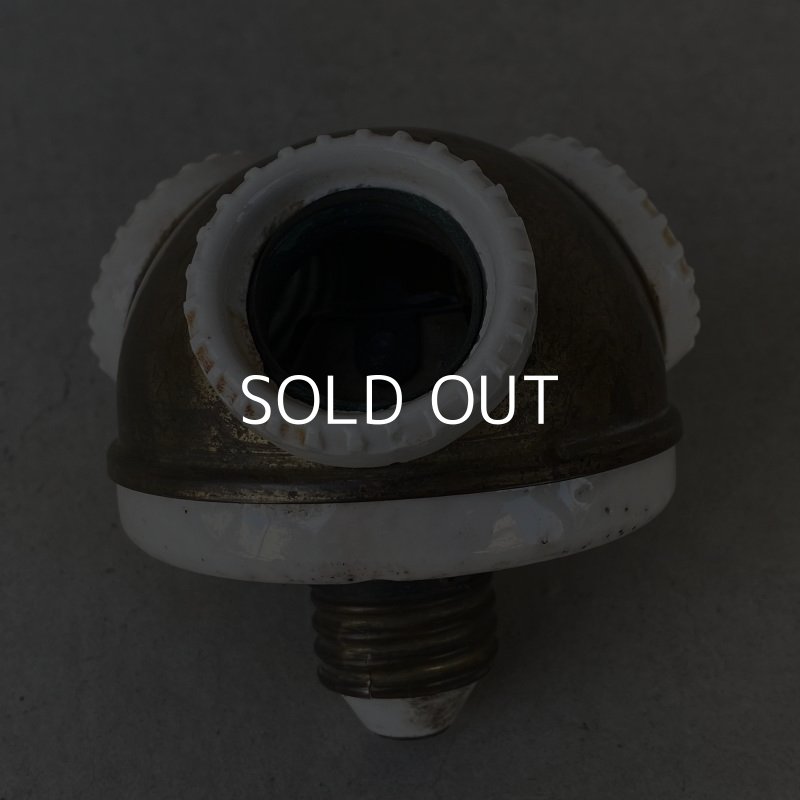 画像3: VINTAGE ANTIQUE BENJAMIN SOCKET ヴィンテージ アンティーク ベンジャミンソケット アメリカ / インダストリアル ランプ ライト 3灯 コレクタブル 照明 USA