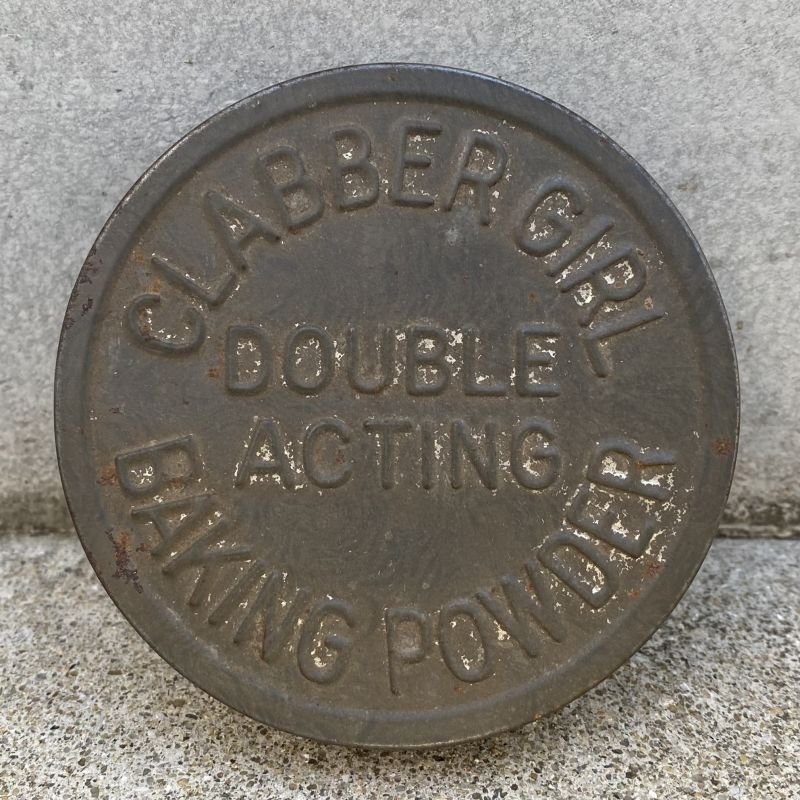 画像4: VINTAGE ANTIQUE CLABBER GIRL BAKING POWDER TIN CAN ヴィンテージ アンティーク 缶 / アメリカ ベーキングパウダー カフェ キッチン ブリキ 小物入れ 雑貨 小 USA