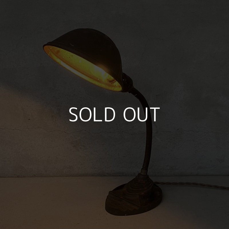 画像12: VINTAGE ANTIQUE DESKLAMP EAGLE ヴィンテージ アンティーク デスクランプ イーグル デスクライト スタンドライト 卓上ライト アメリカ / インダストリアル グースネック 照明 工業用 USA