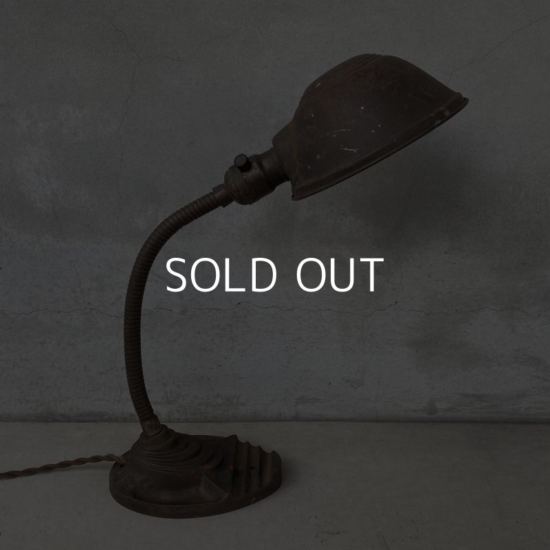 画像3: VINTAGE ANTIQUE DESKLAMP EAGLE ヴィンテージ アンティーク デスクランプ イーグル デスクライト スタンドライト 卓上ライト アメリカ / インダストリアル グースネック 照明 工業用 USA