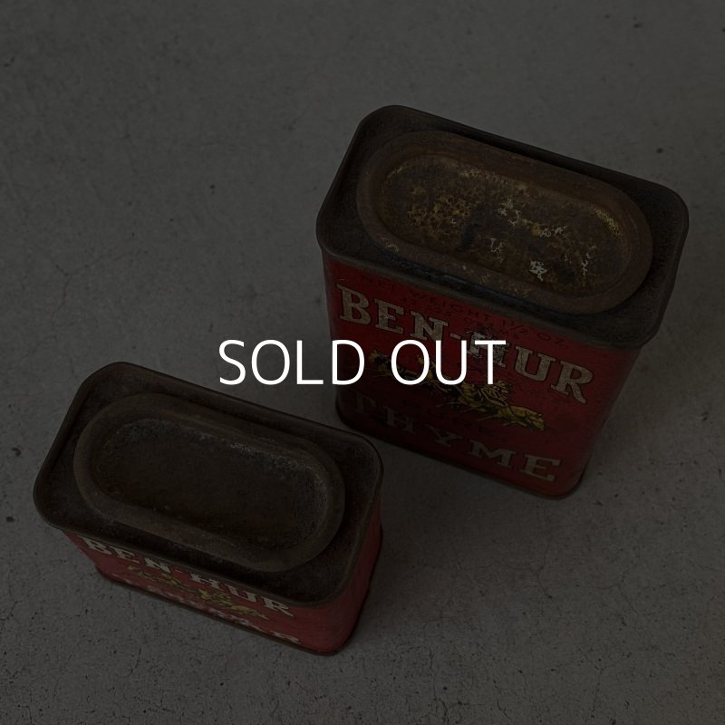 画像6: VINTAGE ANTIQUE BEN HUR TIN CAN ヴィンテージ アンティーク 缶 / アメリカ パウダー カフェ キッチン ブリキ セット オブジェ 小物入れ 雑貨  USA 