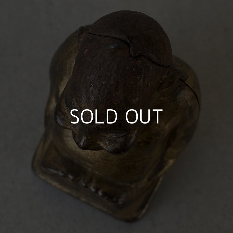 画像5: VINTAGE ANTIQUE BILLIKEN ヴィンテージ アンティーク ビリケン コインバンク / アメリカ コレクタブル 貯金箱 オブジェ 鋳物 (3)