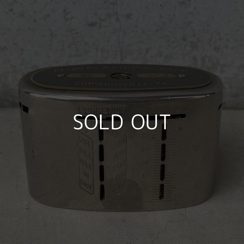 画像2: VINTAGE ANTIQUE COIN BANK THE AUTOMATIC RECORDING SAFE CO. ヴィンテージ アンティーク コインバンク 貯金箱 アメリカ / コレクタブル オブジェ インテリア ノベルティー 銀行 USA (4)