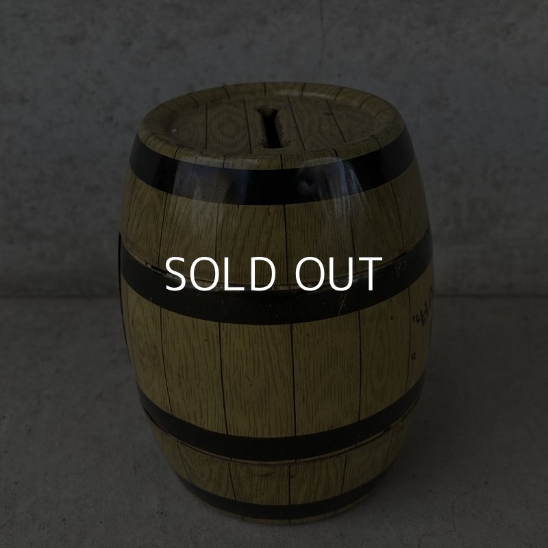 画像4: VINTAGE ANTIQUE COINBANK MONEYBANK J.CHEIN&CO. ヴィンテージ アンティーク コインバンク 貯金箱 / コレクタブル 樽 雑貨 アメリカ USA