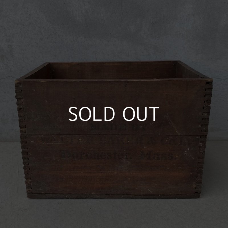 画像5: VINTAGE ANTIQUE WOODEN BOX WALTER BAKER ヴィンテージ アンティーク ウッドボックス 木箱 / ケース 収納 店舗什器 アメリカ USA