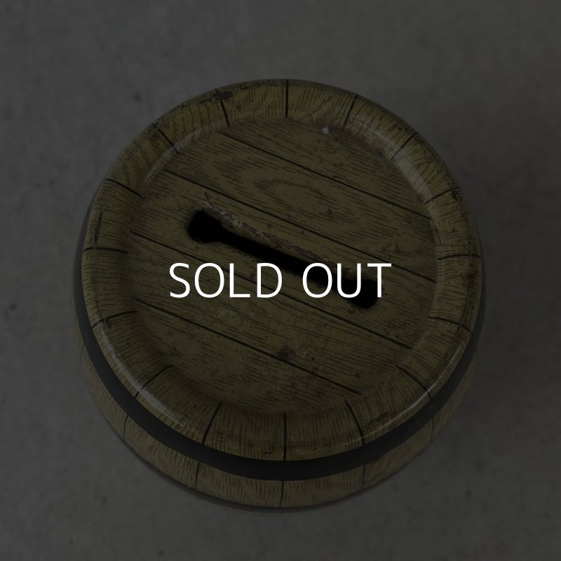 画像5: VINTAGE ANTIQUE COINBANK MONEYBANK J.CHEIN&CO. ヴィンテージ アンティーク コインバンク 貯金箱 / コレクタブル 樽 雑貨 アメリカ USA