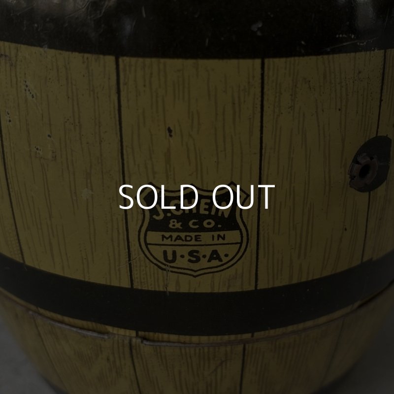 画像7: VINTAGE ANTIQUE COINBANK MONEYBANK J.CHEIN&CO. ヴィンテージ アンティーク コインバンク 貯金箱 / コレクタブル 樽 雑貨 アメリカ USA