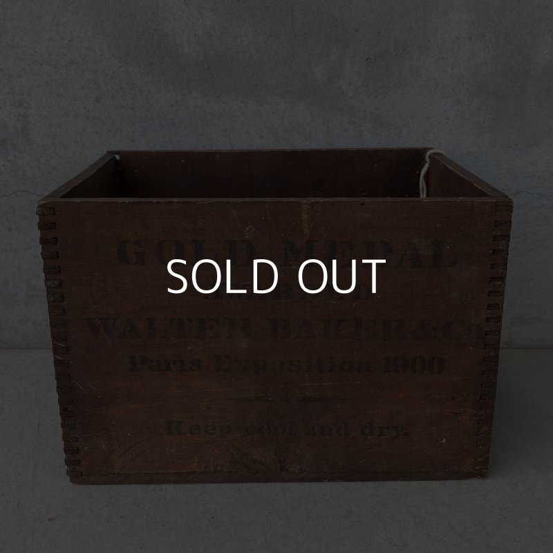 画像4: VINTAGE ANTIQUE WOODEN BOX WALTER BAKER ヴィンテージ アンティーク ウッドボックス 木箱 / ケース 収納 店舗什器 アメリカ USA